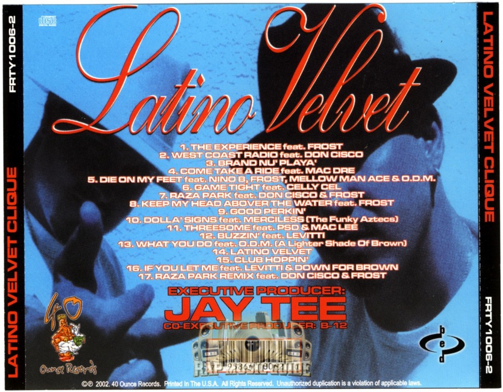 Latino Velvet - Latino Velvet Clique: Re-Release. CD | Rap Music Guide